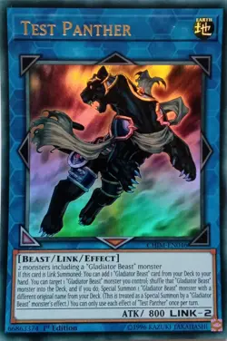 CHIM-EN046 TEST PANTHER ULTRA RARE 1ST EDITION YuGiOh CARD - Image 1