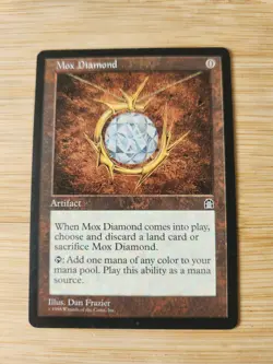 Mox Diamond Stronghold LP Magic the Gathering Card English Edition - Image 1