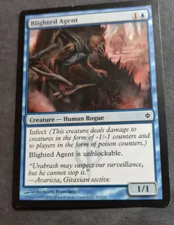 Blighted Agent New Phyrexia Regular Mtg Card Lightly Played - Image 1