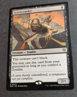 Gravecrawler Commander: Aetherdrift Regular Mtg Card. Near Mint - Image 1