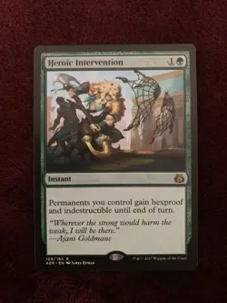MTG Magic the Gathering Heroic Intervention Card NM Condition, Aer Aether Revolt - Image 1