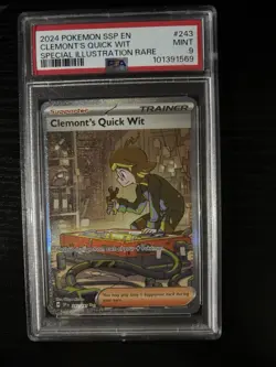 Pokemon TCG Clemonts Quick Wit Surging Sparks Special Illustration Card 243/191 - Image 1