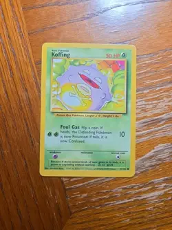 Koffing 1999 Base Set Unlimited WOTC Vintage Pokemon Card 51/102 (LP-NM) - Image 1