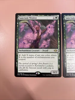 1x Sanctum Weaver MINT-NM PACK FRESH Modern Horizons 2 Regular Card MTG - Image 1