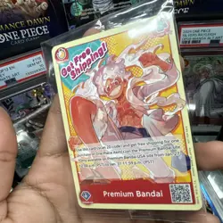 (RARE!) ONE PIECE CARD GAME MONKEY.D.LUFFY PREMIUM BANDAI CARD GAMES FEST 23-24 - Image 2