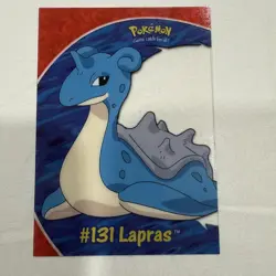 Lapras RARE NM clear card Pokemon (Topps Tv Animation) series 3 #PC10 #131 - Image 1