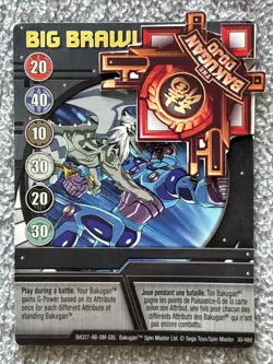 Bakugan: Battle Brawlers | Big Brawl 🔵 Blue Ability Card | 36/48d - Image 2