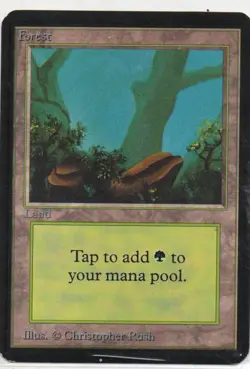 MTG (Magic : The Gathering) - FOREST V1. : ALPHA EDITION 1993 - Image 1