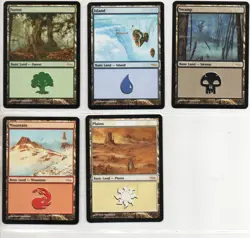 MTG (Magic : The Gathering) - ARNENA LEAGUE PROMO : 2005 (COK) : LAND SET ! - Image 2