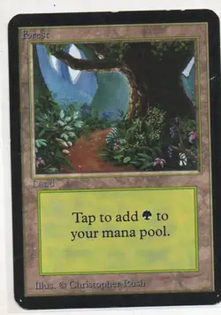 MTG (Magic : The Gathering) - FOREST V2. : ALPHA EDITION 1993 - Image 1