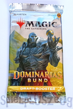 Magic The Gathering Dominarias Bund Draft-Booster mit 15 Karten Deutsch 2022 - Image 1