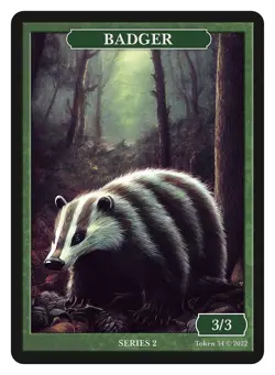 Badger Token Givememana Tokens Warhammer Magic the Gathering MTG - Image 1