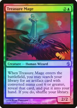 Treasure Mage FOIL Mirrodin Besieged NM Blue Uncommon MAGIC MTG CARD ABUGames - Image 1