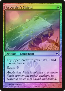 Accorder's Shield FOIL Scars of Mirrodin NM Artifact Common MTG CARD ABUGames - Image 1