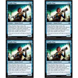 4 x TROPHY MAGE NM Aether Revolt MTG Blue - Human Unc - Image 1