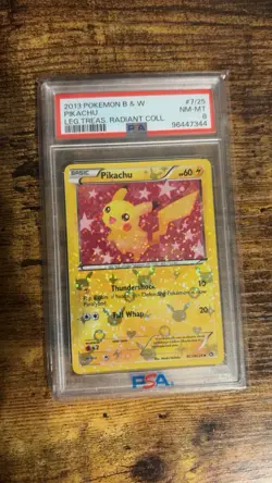 Pokemon Pikachu 2013 B&W Legendary Treasures Radiant Collection #RC7/RC25 - Image 1