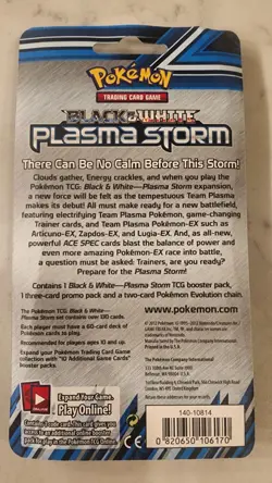 Pokemon TCG Plasma Storm 2 Pack Checklane Blister Promo 2012 NEW Sealed - Image 2