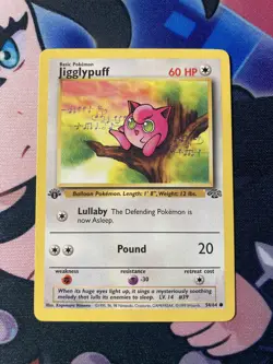 Pokemon TCG Jigglypuff Jungle 54/64 Regular 1st Edition Common LP+ #2 - Image 1