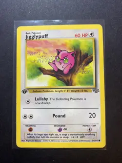 Jigglypuff 54/64 Jungle Regular 1st Edition Pokemon WOTC LP - Image 1