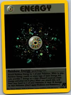 Rainbow Energy (17) - Team Rocket 17/82 - Holo Rare - NM Pokemon TCG - Image 1