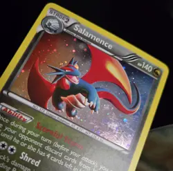 Pokemon TCG - SALAMENCE - 8/20 - COSMOS HOLO PROMO - XY DRAGON VAULT (2012) - LP - Image 3