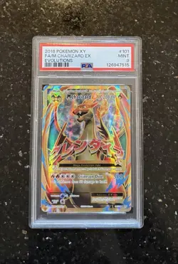 2016 Pokemon XY Full Art Mega M Charizard EX Evolutions #101 PSA 9 - Image 1