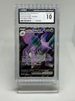 Pokemon Scarlet & Violet Destined Rivals Team Rocket Nidoking ex 216/182 CGC 10 - Image 1
