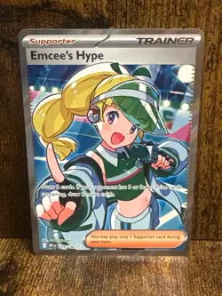 Emcee's Hype 220/182 Sv10: Destined Rivals Holo Pokemon - Image 1
