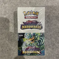 Pokemon TCG Scarlet & Violet Twilight Masquerade Half Booster Box 18 Packs - Image 1