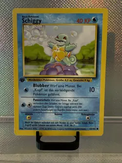 Vintage Squirtle Schiggy 63/102 Base Set German 1st Edition NM+ Mint Pokemon - Image 1