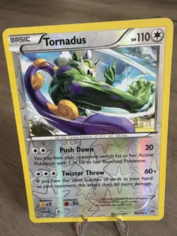 Tornadus 86/111 Furious Fists Reverse Holo Rare Pokemon TCG - Image 1