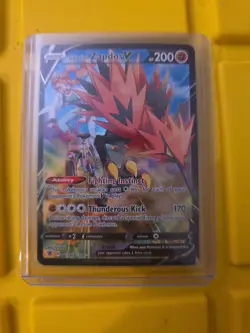Pokemon TCG Galarian Zapdos V TG19/TG30 Astral Radiance Trainer Gallery Holo - Image 1