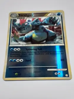 Feraligatr 20/123 Reverse Holo Heart Gold Soul Silver LP Pokemon TCG - Image 1