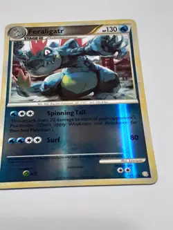 Feraligatr 20/123 Reverse Holo Heart Gold Soul Silver LP Pokemon TCG - Image 3