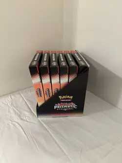 Pokemon TCG Prismatic Evolutions Poster Collection Box Lot of 6 Boxes w/ Display - Image 4