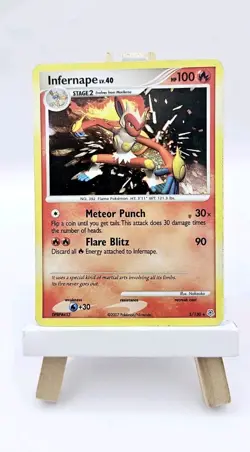 Pokemon TCG Infernape 5/130 Diamond and Pearl Holo Rare - Image 1