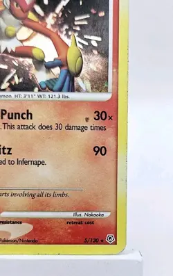 Pokemon TCG Infernape 5/130 Diamond and Pearl Holo Rare - Image 5