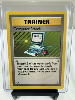 Computer Search Trainer 71/102 Rare Pokemon TCG 1999 NEVER PLAYED - Image 1