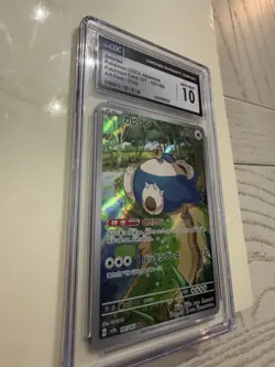 CGC GEM MINT 10 Snorlax 181/165 Art Rare SV2A Japanese Pokemon 151 TCG US Seller - Image 5