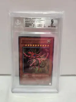 BGS 9 Slifer the Sky Dragon (Ultra Rare) GBI-001 Yu-Gi-Oh 2003 Promo - Image 1