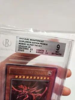 BGS 9 Slifer the Sky Dragon (Ultra Rare) GBI-001 Yu-Gi-Oh 2003 Promo - Image 5