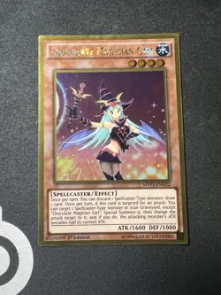 Yugioh Chocolate Magician Girl MVP1-ENG52 Gold Rare 1st Edition - Image 1