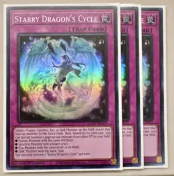 3x Starry Dragon's Cycle 1st Edition Super Rare AGOV-EN079 Yu-Gi-Oh! - Image 1