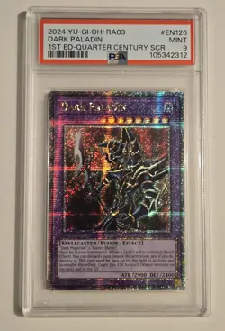 2024 YU-GI-OH! QUARTER CENTURY BONANZA Dark Paladin RA03-EN126 QCR PSA 9 QCSR - Image 1