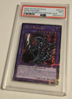 2024 YU-GI-OH! QUARTER CENTURY BONANZA Dark Paladin RA03-EN126 QCR PSA 9 QCSR - Image 3