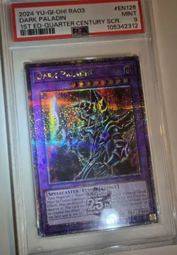 2024 YU-GI-OH! QUARTER CENTURY BONANZA Dark Paladin RA03-EN126 QCR PSA 9 QCSR - Image 5