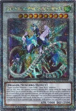 1x Crystal Clear Wing Synchro Dragon | RA04-EN059 | QCR | 1st Ed | NM | YuGiOh - Image 1