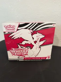NEW SEALED Pokemon TCG WHITE FLARE ETB Elite Trainer Box Pokemon Trading Cards - Image 1