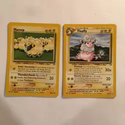 Flaaffy 34/111 Neo Genesis Uncommon Mareep 65/111 WOTC Pokemon Card NM - Image 1