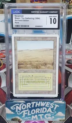 Graded MTG Card - CGC Gem Mint 10 - 3rd Edition (Revised) - Savannah - Image 1